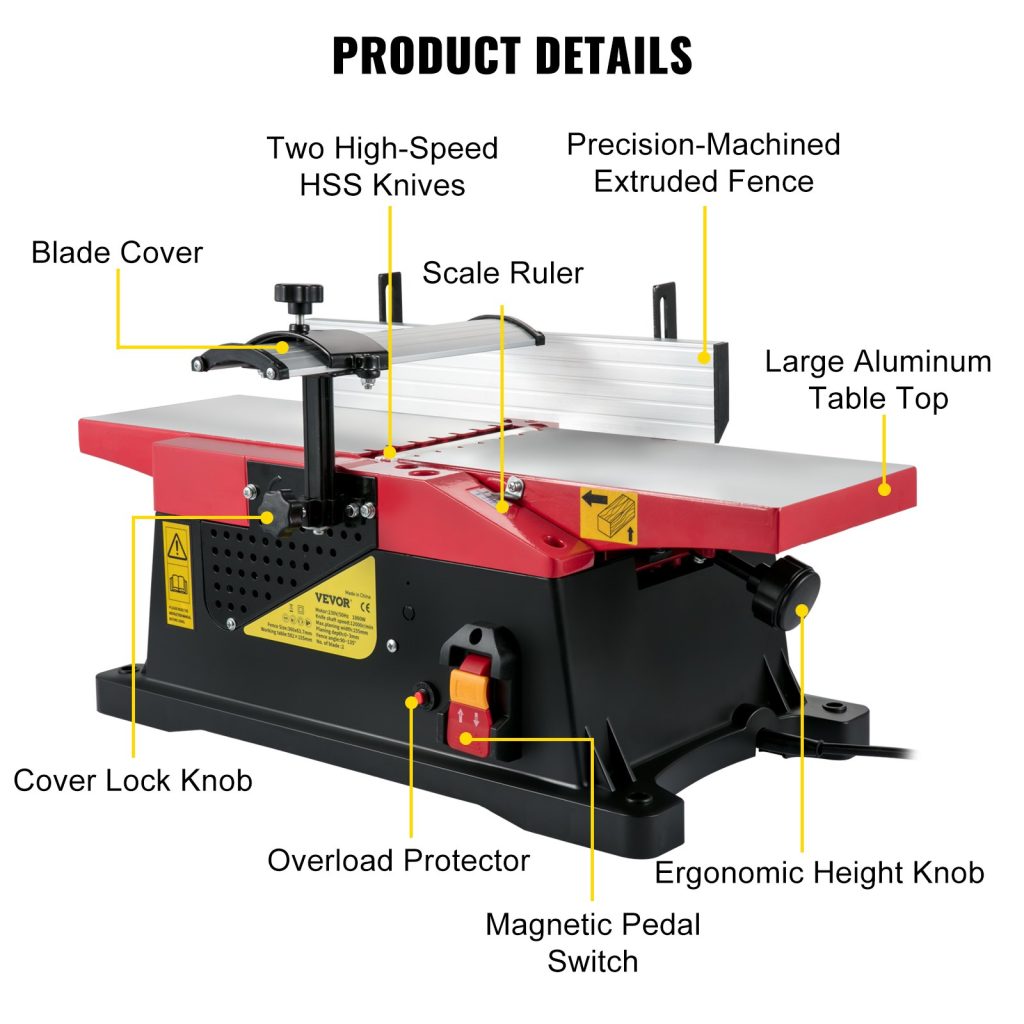 woodworking jointer product details